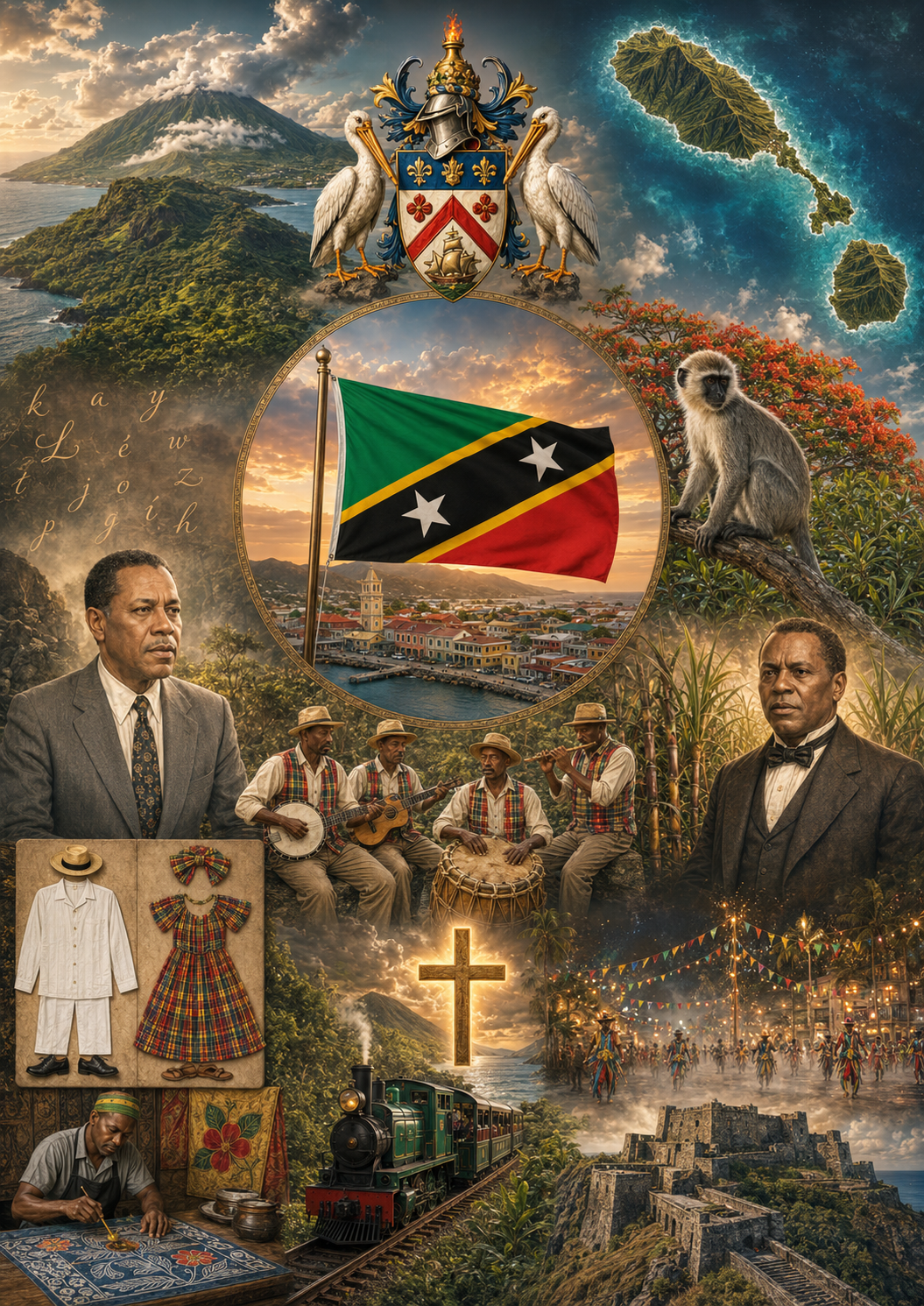 Saint Kitts and Nevis cultural card